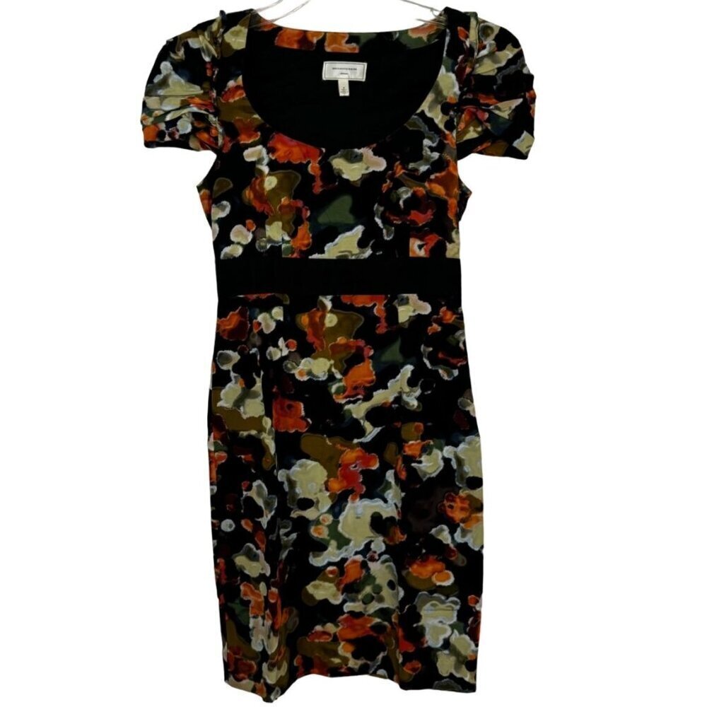 Moulinette Soeurs Anthropologie Floral Silk Blend Multicolor Dress Size 2 EUC